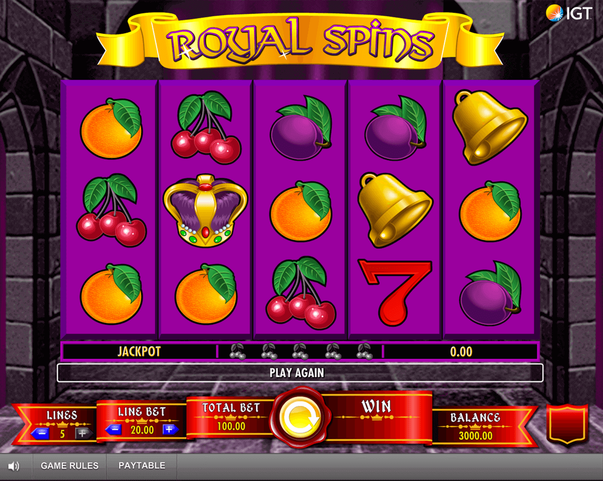 Free royal spins slot machine